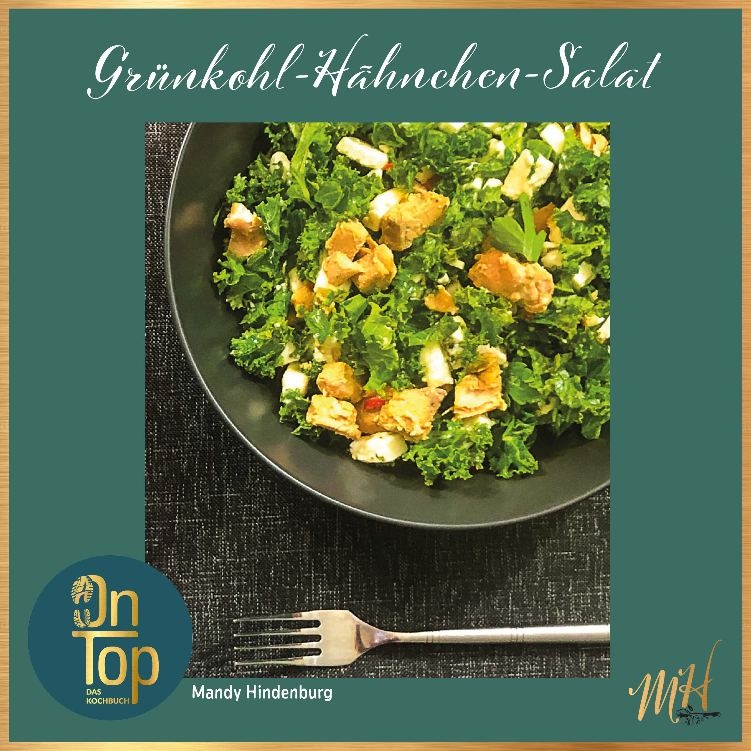 Grünkohl-Hähnchen-Salat
