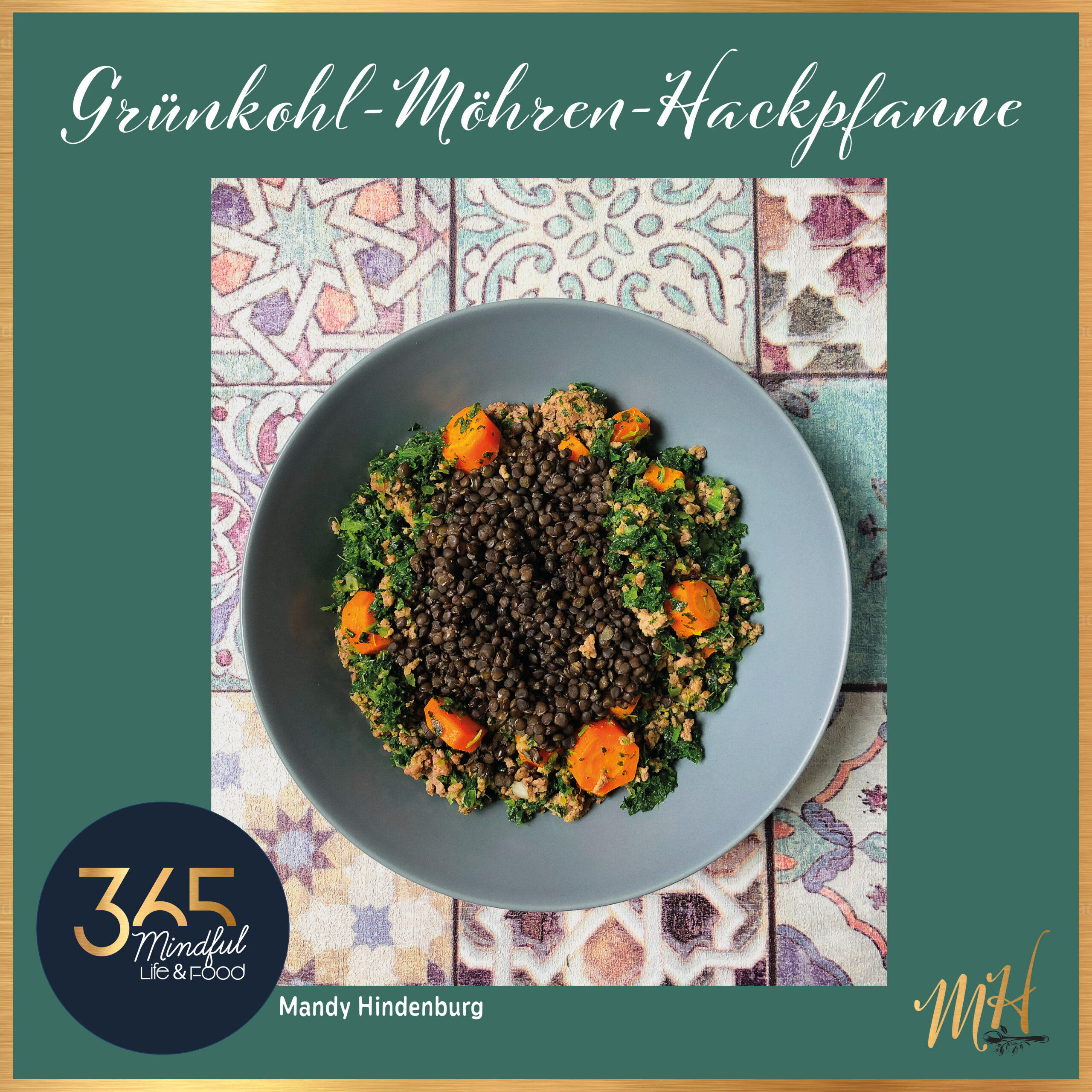 Grünkohl-Möhren-Hackpfanne