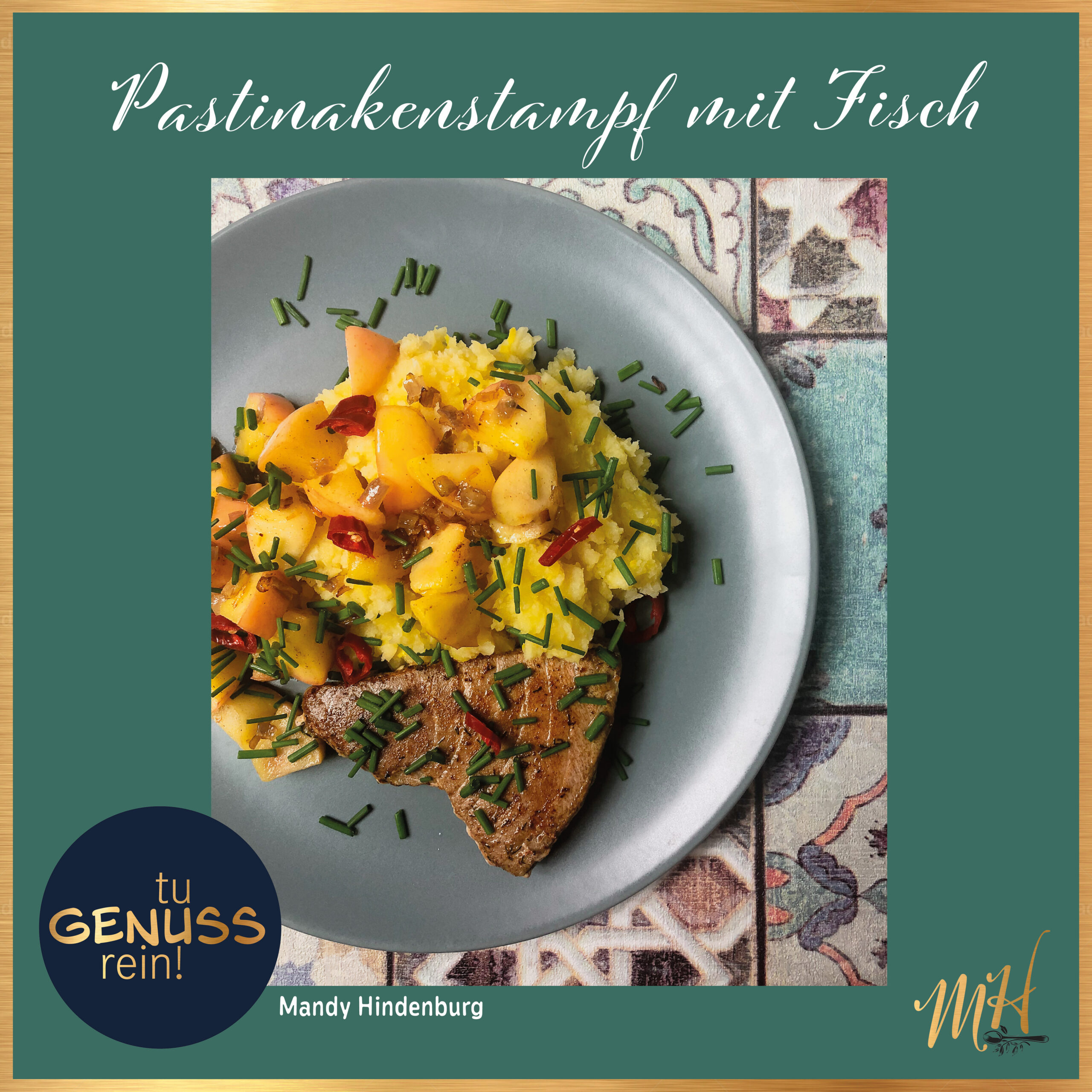 Pastinakenstampf mit Fisch