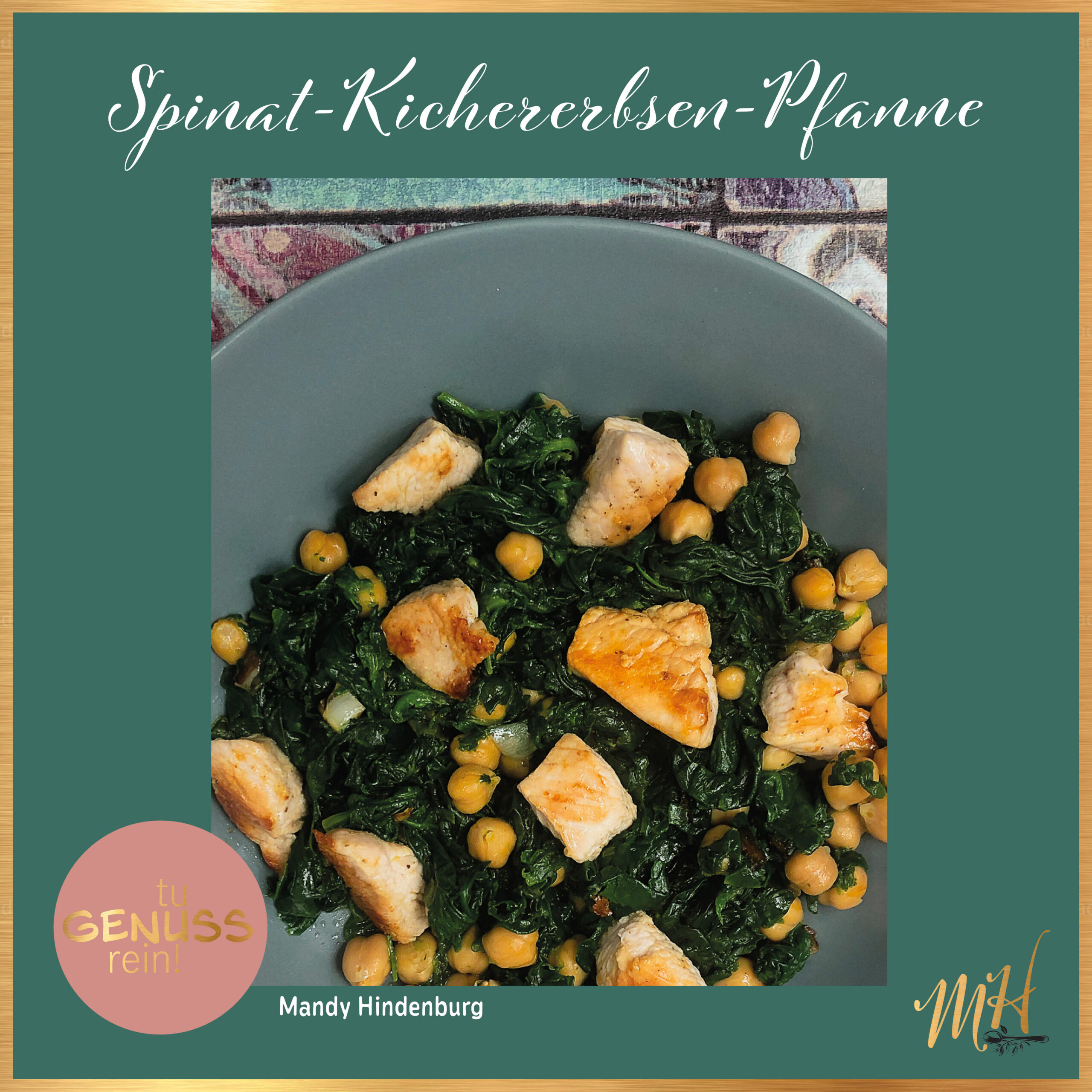 Spinat-Kichererbsen-Pfanne