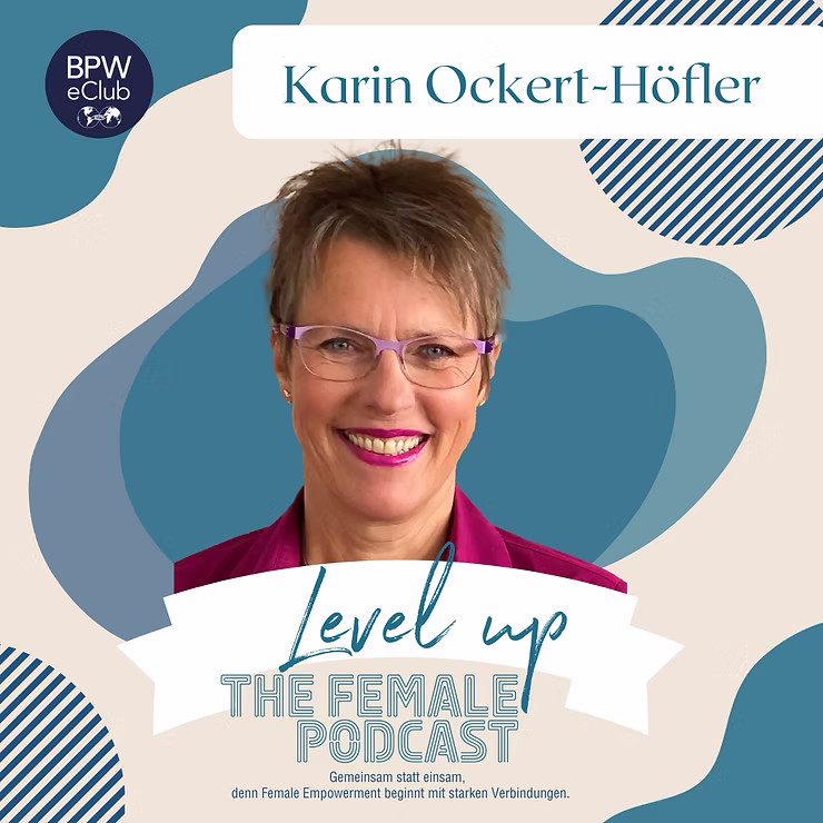 Grafik mit dem Titel „Über intuitives Essen und warum ein Neuanfang kein Alter kennt" zum Podcastbeitrag von Mandy Hindenburg mit Karin Ockert-Höfler